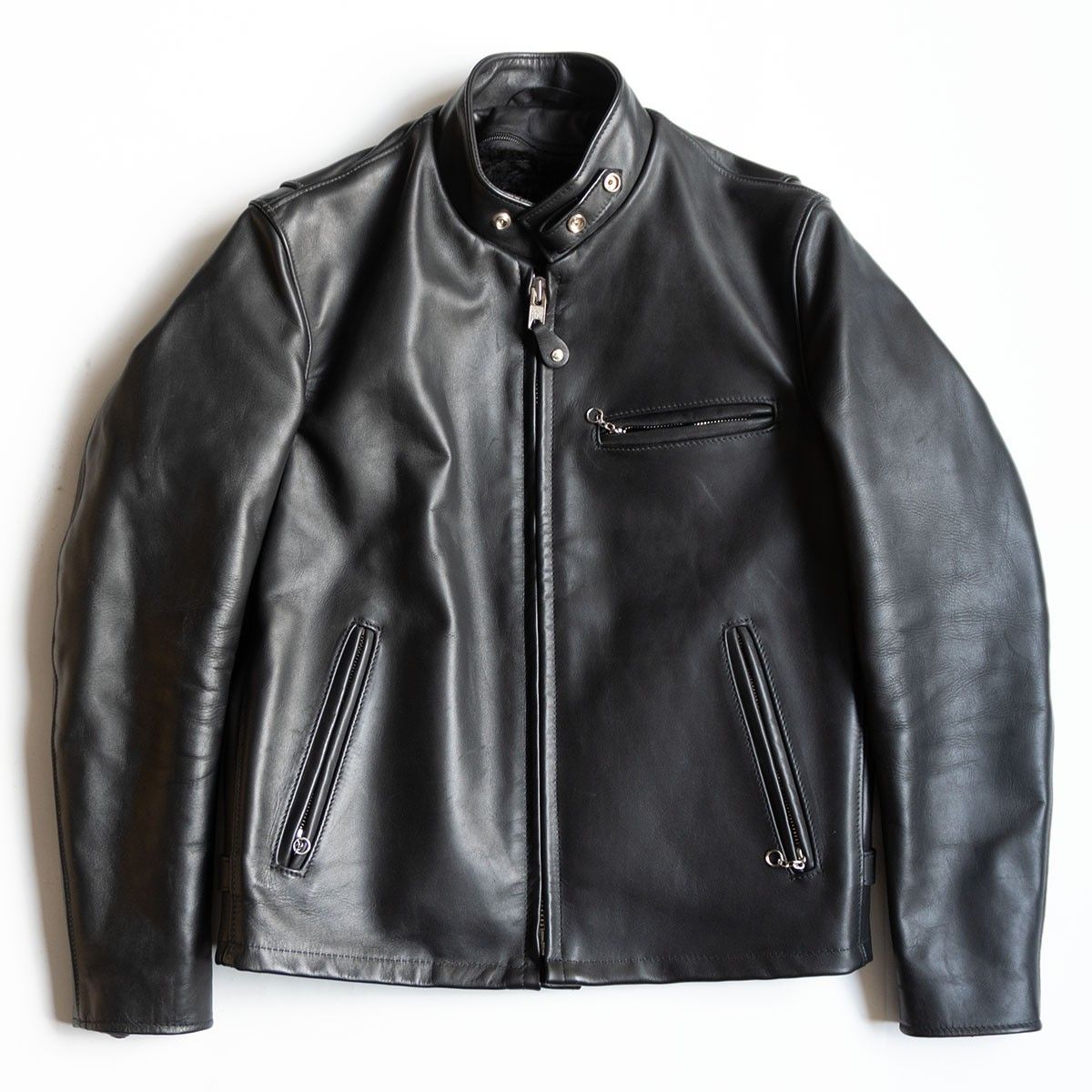 美品】SCHOTT【641/シングルライダースジャケット】38 ボアライナー 