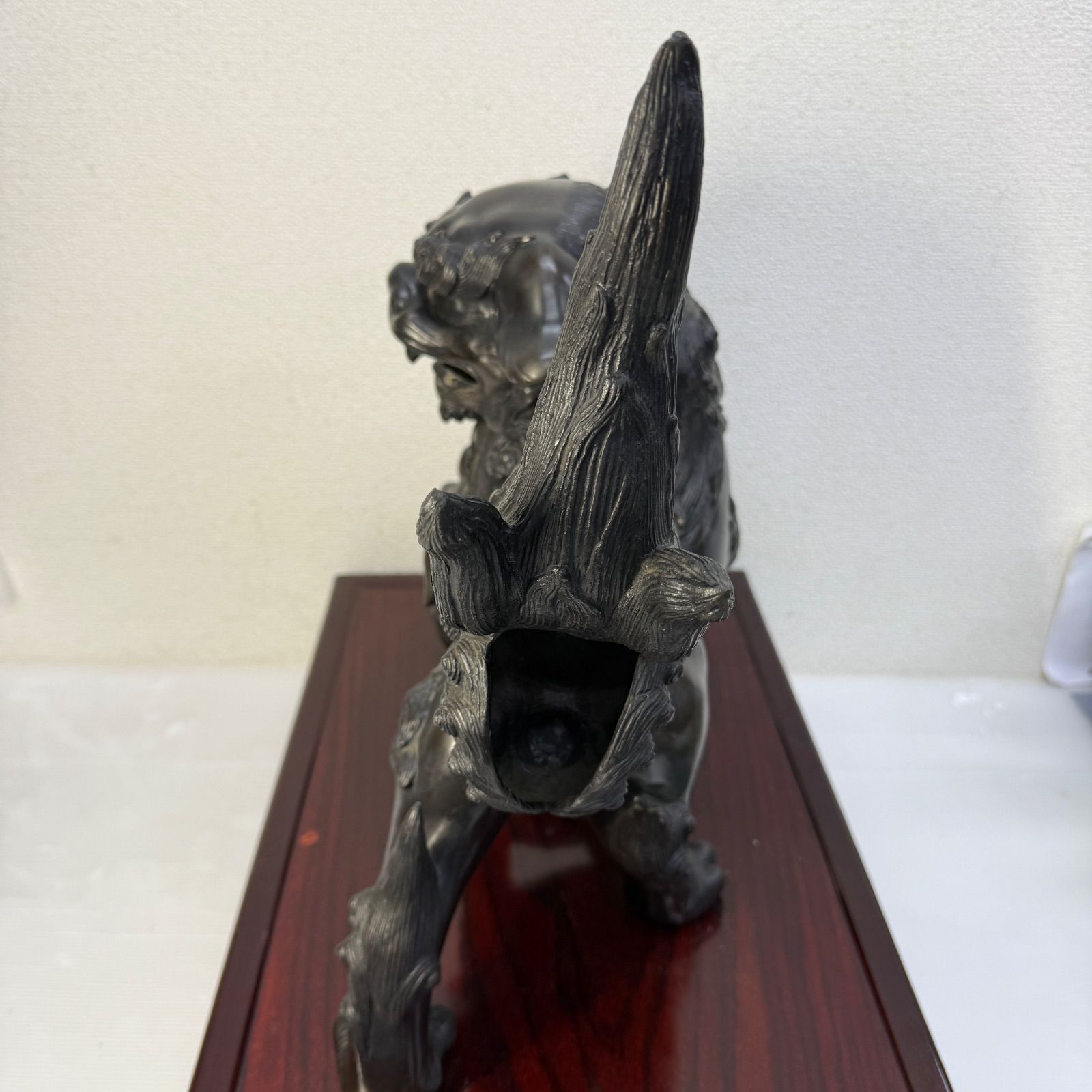 ☆平安佐吉 玉乗大獅子☆銅製 銀象嵌銘 目金嵌 置物 骨董品 - メルカリ