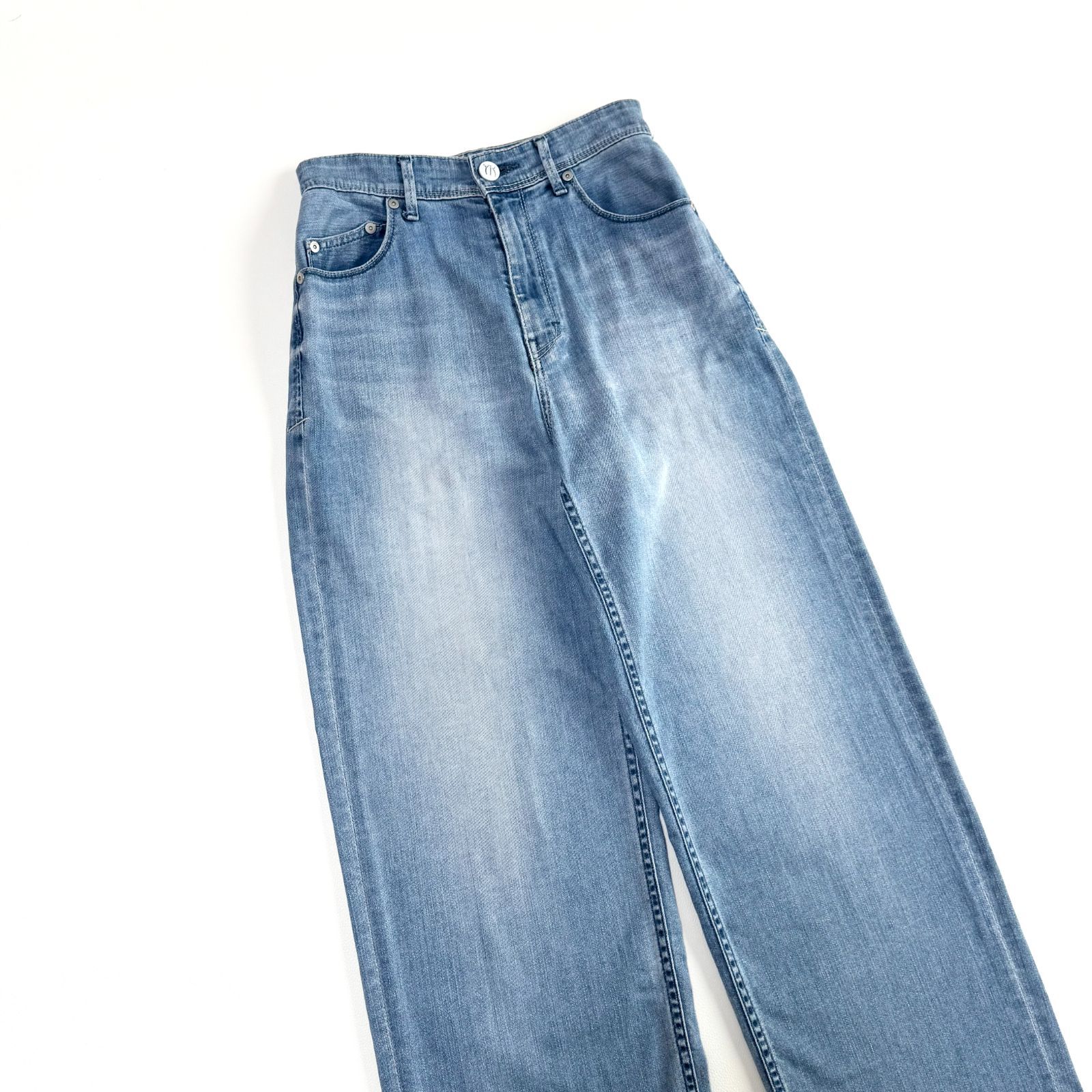 YANUK ヤヌーク LILITH リリス ワイドストレート デニムパンツ 23 AIS