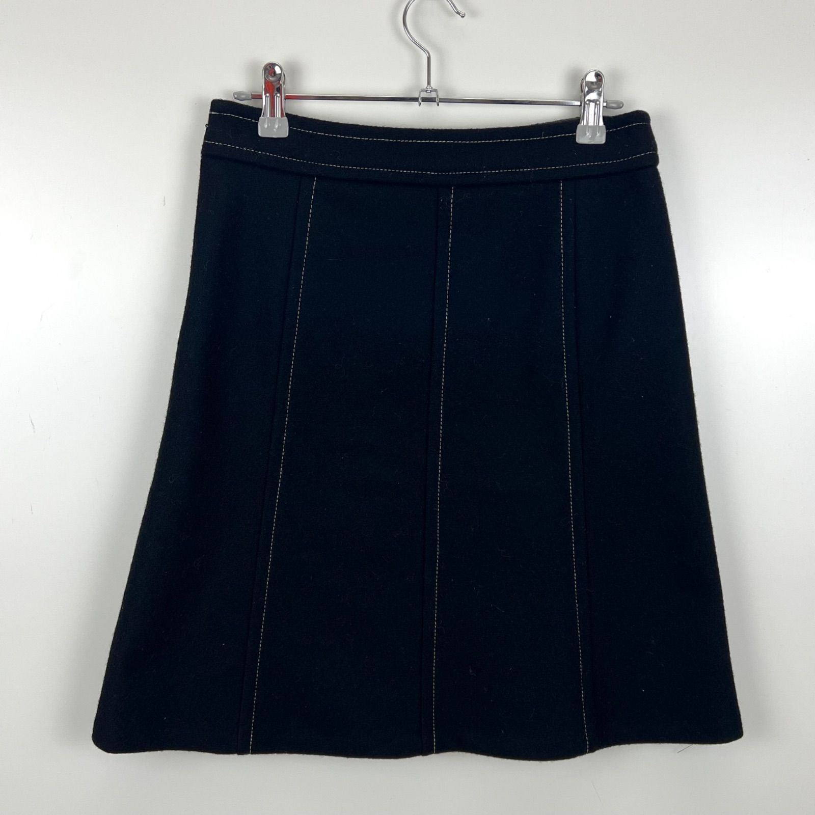 BURBERRY BLUE LABEL 00s y2k archive NOVA flap wool skirt 36
