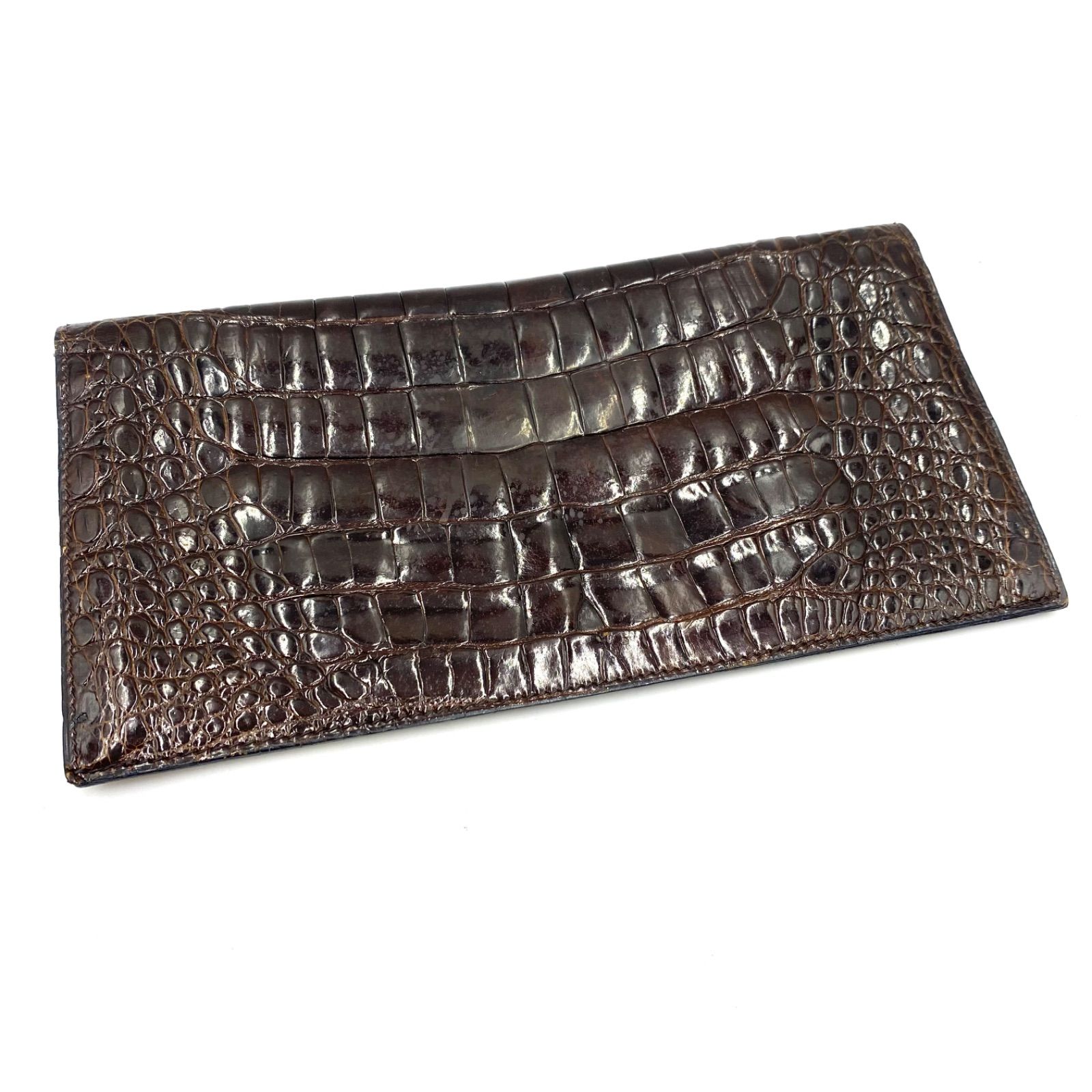 希少 CELINE セリーヌ クロコダイル 財布 ウォレット マネークリップ