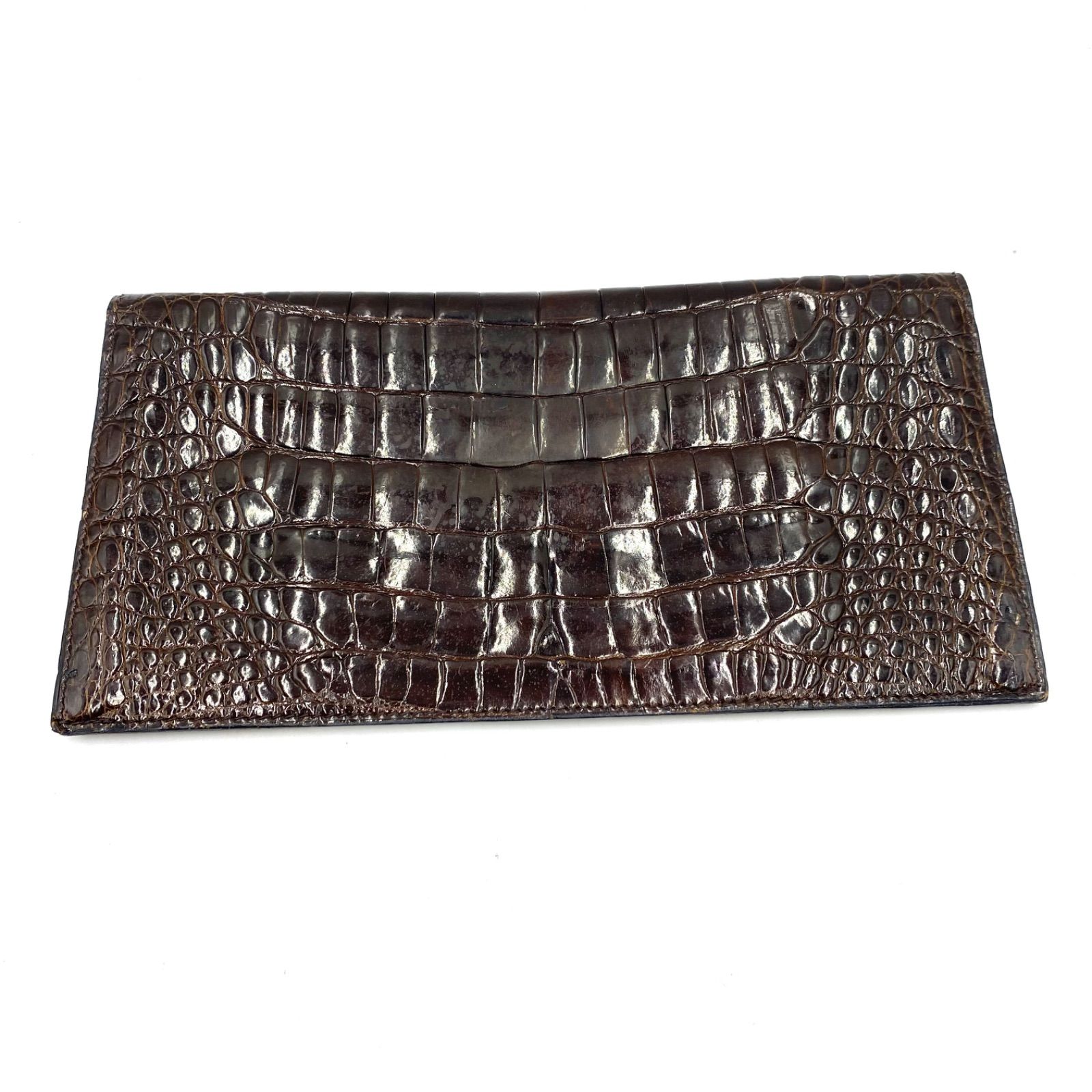 希少 CELINE セリーヌ クロコダイル 財布 ウォレット マネークリップ