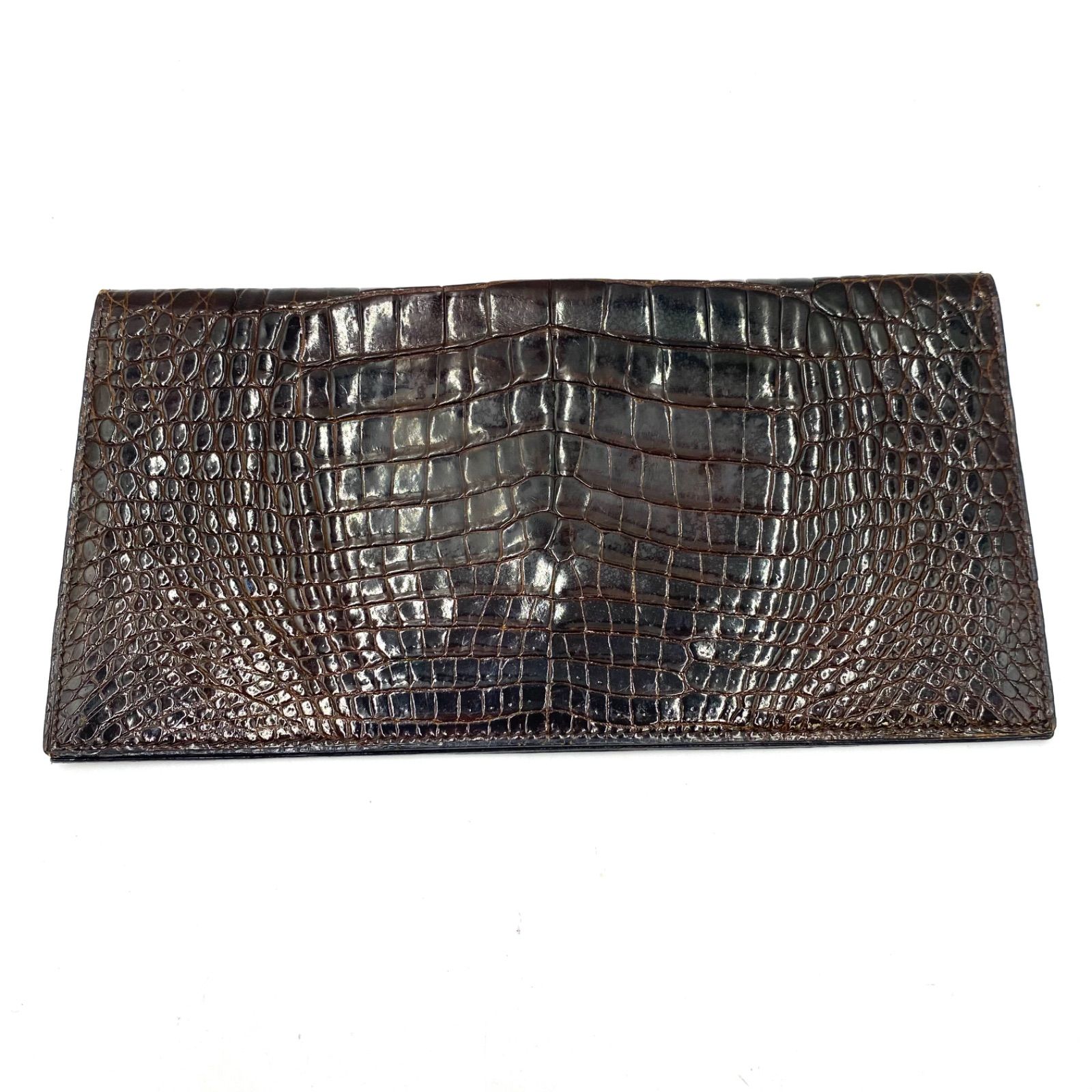 希少 CELINE セリーヌ クロコダイル 財布 ウォレット マネークリップ