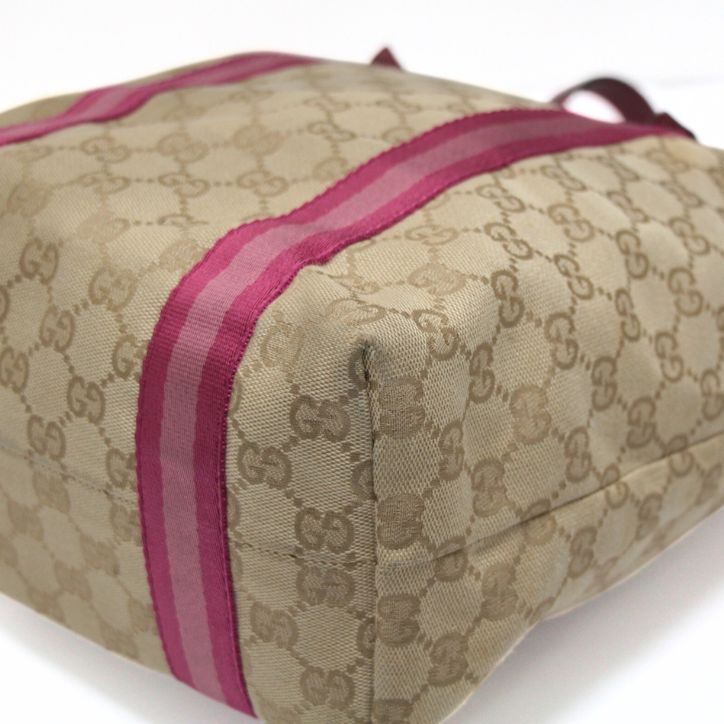 美品Gucci GGキャンバス トートバッグ ポーチ付き グッチ GUCCI GGキャンバス チャーム付き トートバッグ キャンバス