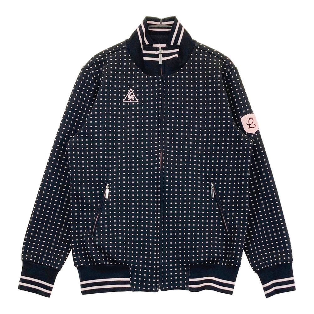 LE COQ GOLF ルコックゴルフ ジップジャケット L レディース サイズ：L LE COQ GOLF ルコックゴルフ ジップジャケット 総柄