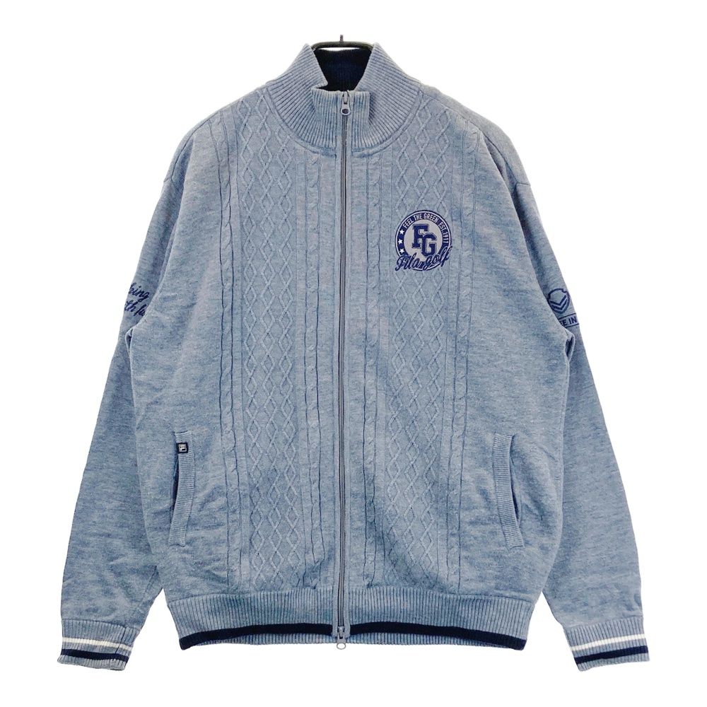サイズ：LL FILA GOLF フィラゴルフ ウール混 ニット ジップジャケット