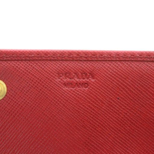 プラダ PRADA 長財布 二つ折り サフィアーノレザー ロゴ ゴールド金具