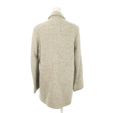 ジルサンダー JIL SANDER ツイードコート ダブル ロング丈 ウール