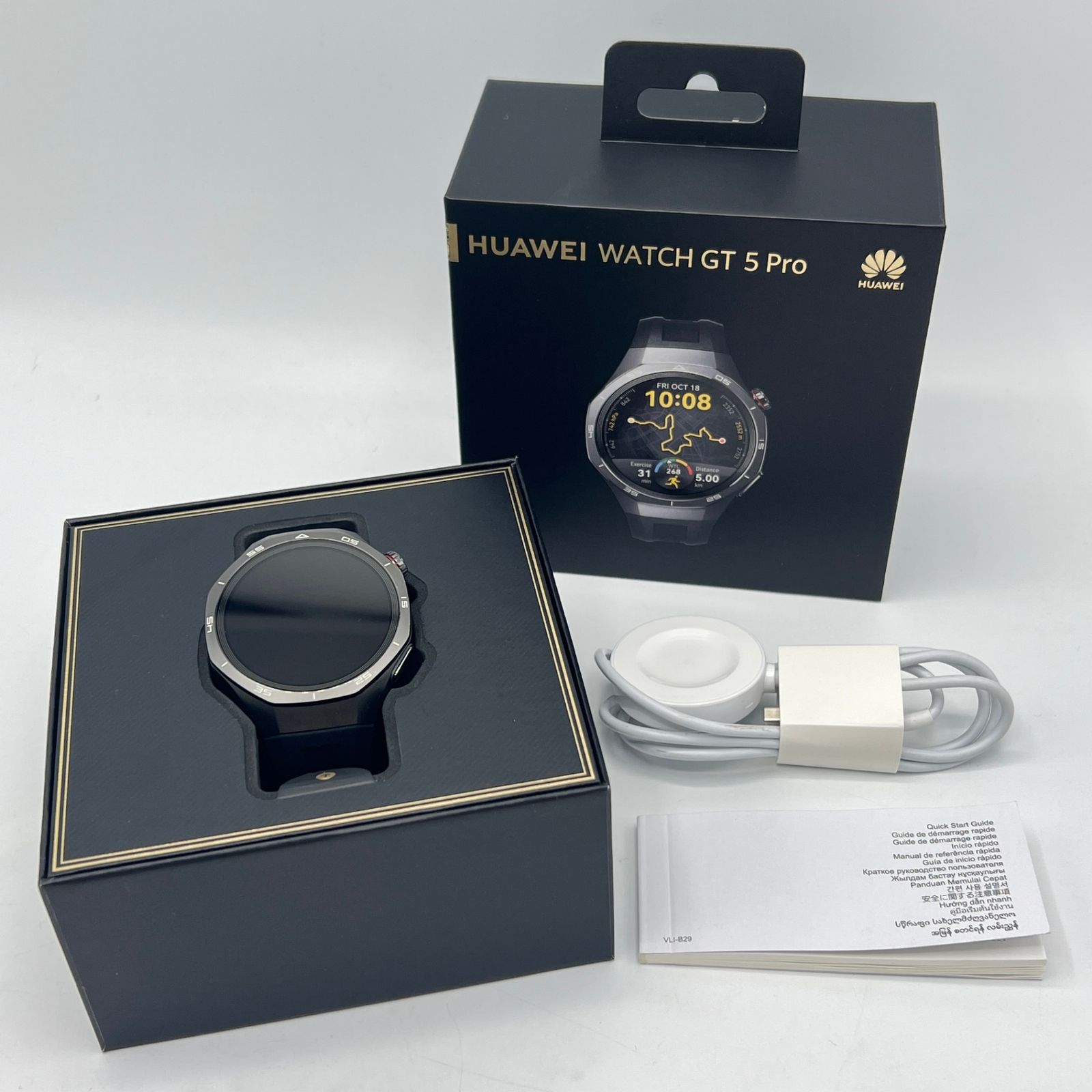 HUAWEI WATCH GT 5 PRO 46mm VLI-B29 ブラック スマートウォッチ 