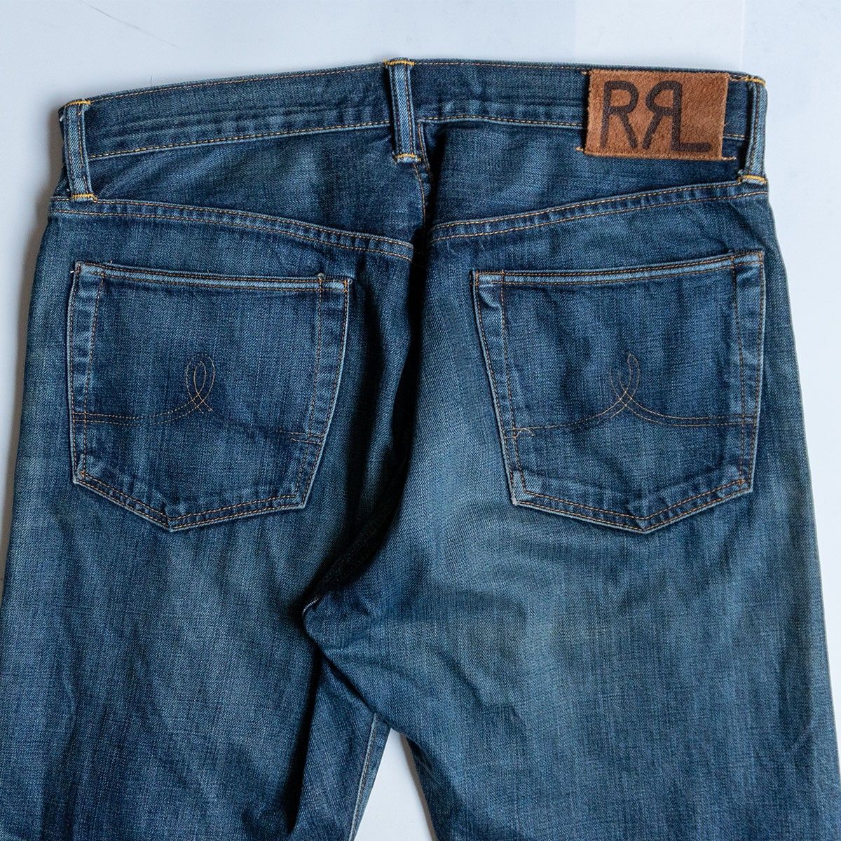 美品】 RRL 【STRAIGHT-LEG JEANS】【アメリカ製】34×32 ストレート