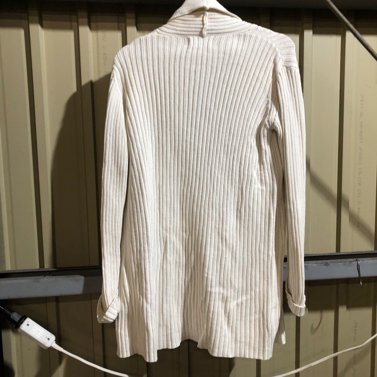 1065 Ralph Lauren ショールカラー カーディガン ホワイト S ラルフ