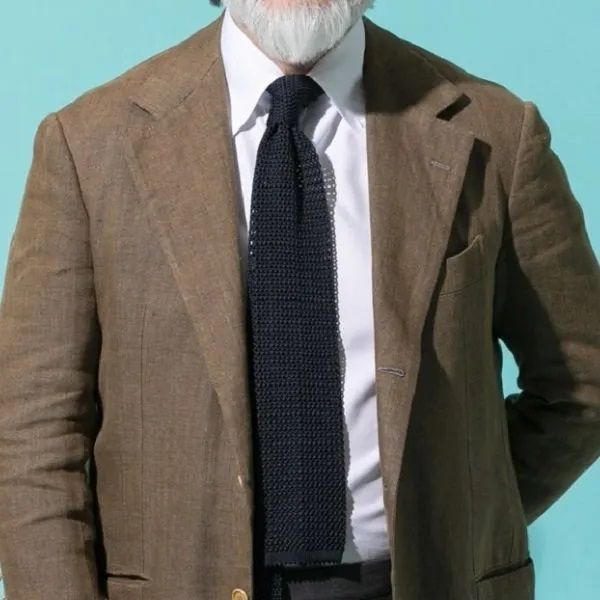 Atto Vannucci (アットヴァンヌッチ) ニットタイ ネイビー Marino 大剣