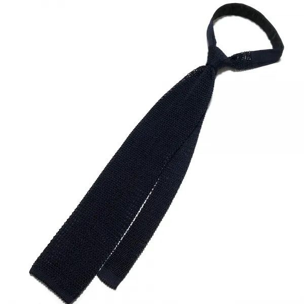 Atto Vannucci (アットヴァンヌッチ) ニットタイ ネイビー Marino 大剣