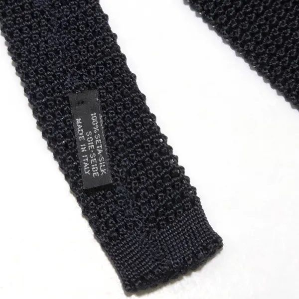 Atto Vannucci (アットヴァンヌッチ) ニットタイ ネイビー Marino 大剣