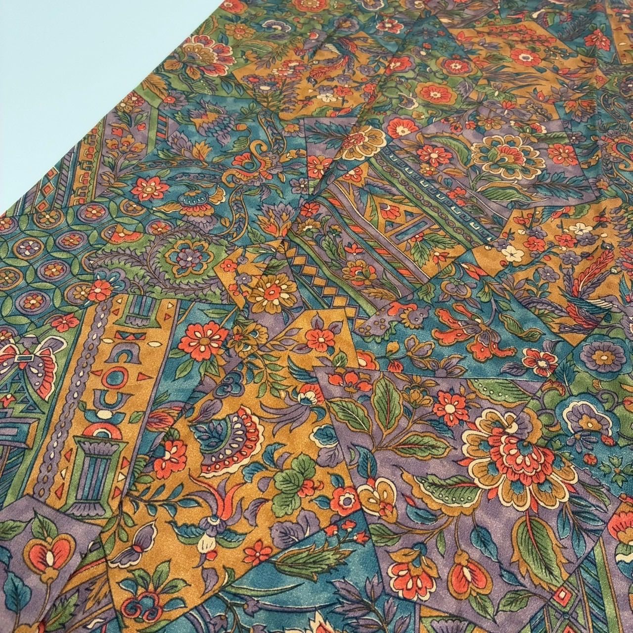 小紋 更紗模様 裂取 素敵な染め 正絹 着物 MK-1800 - メルカリ