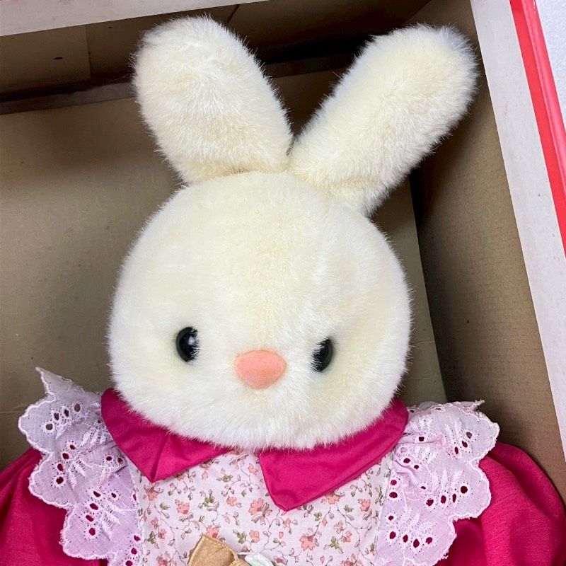 L404 ドリームランドからの贈りもの うさぎぬいぐるみ 昭和レトロ うさぎさん ドリームランドからの贈りもの うさぎ ぬいぐるみ 昭和レトロ うさぎ