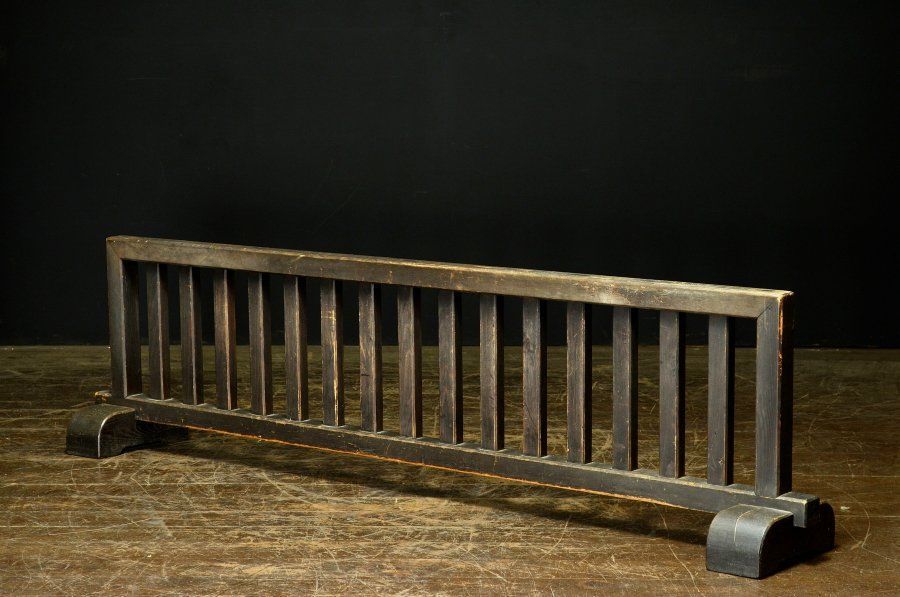 蔵A 5704 古民具 木製 格子 結界 帳場囲