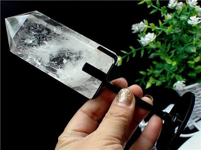 AAA級☆天然高透明度水晶六角柱YT5B2/61B43B - メルカリ