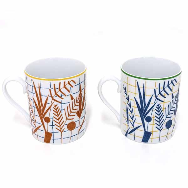 エルメス HERMES マグ 〈ウォーク イン ザ ガーデン〉 2個セット