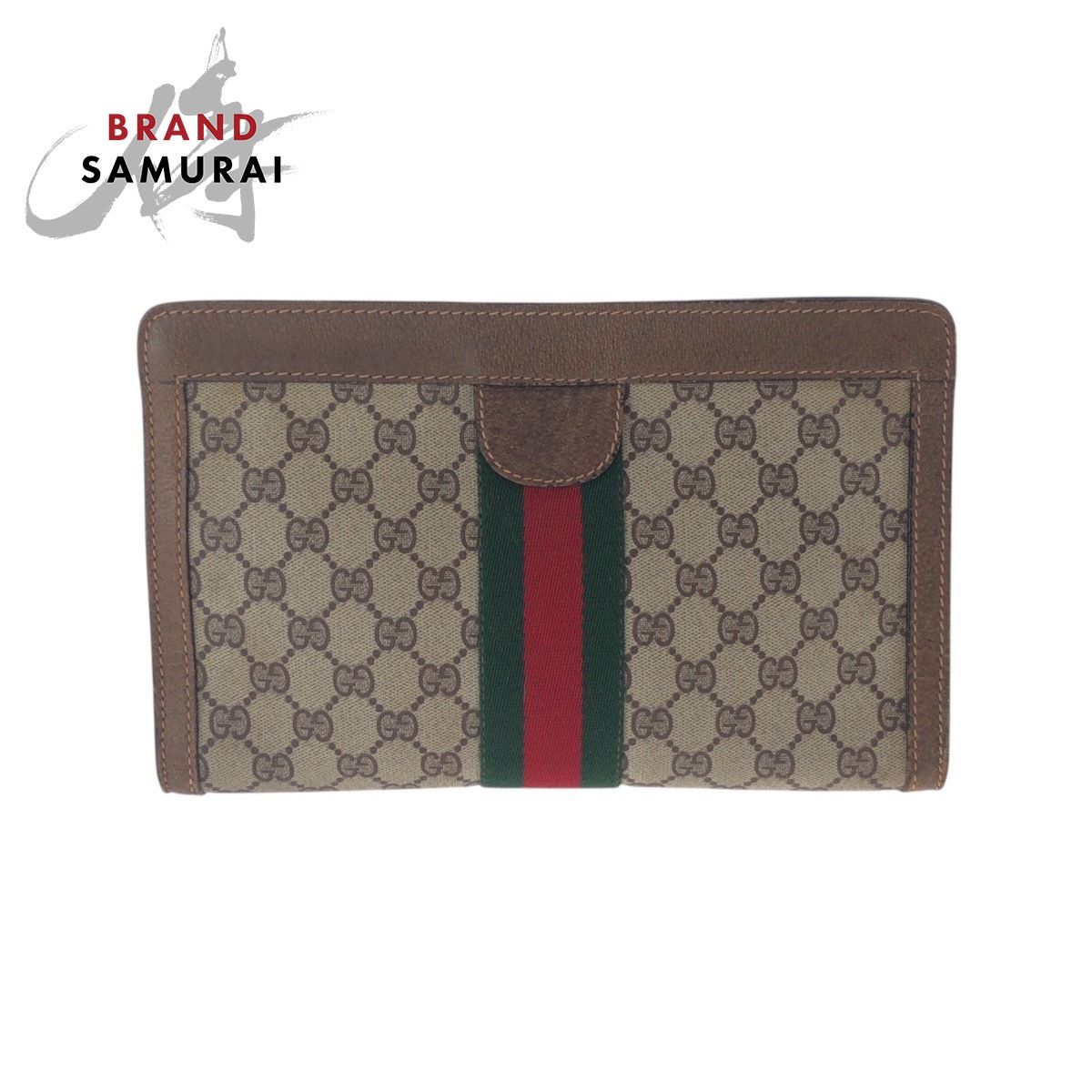 GUCCI グッチ ヴィンテージ シェリーライン ブラウン ベージュ GG