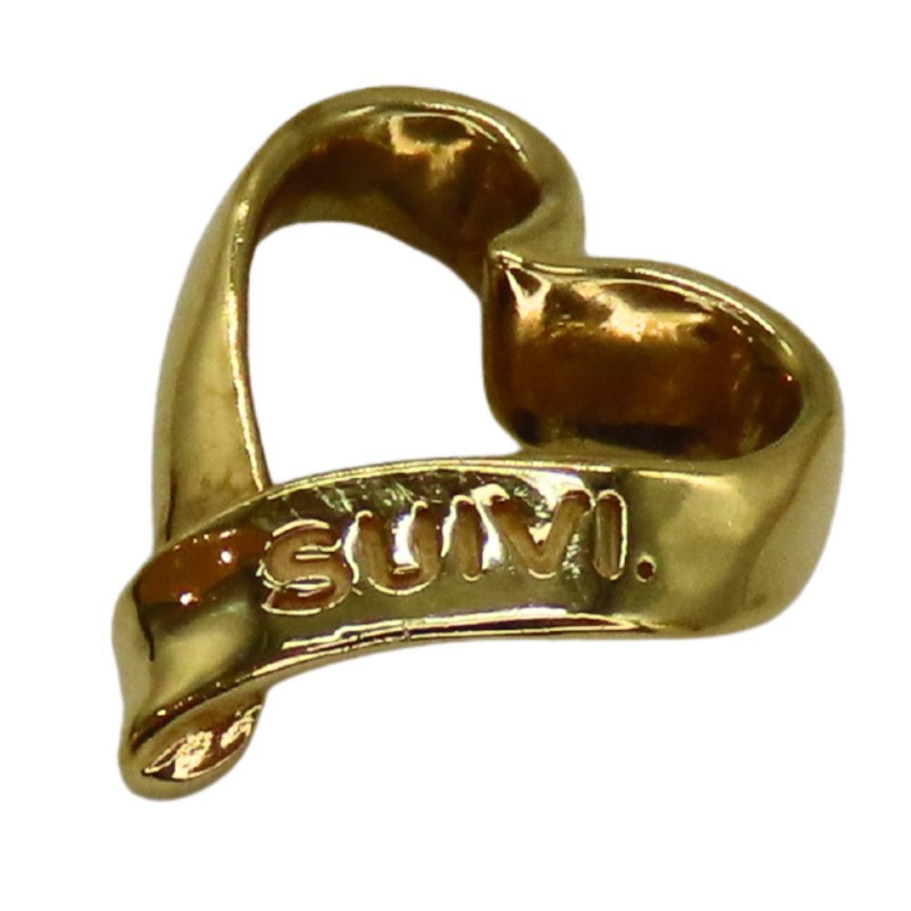 K 18 ハートトップ 0.68 g ハートチャーム ペンダントトップ ペンダントヘッド ネックレストップ ハートモチーフ ゴールド YG 18金 750 シンプル SUIVI. スイヴィ 無料ギフトラッピング承ります