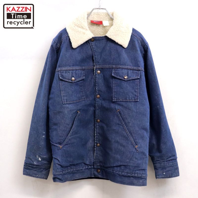 80s vintage Dickies 裏地ボア ランチ デニムジャケット メンズ L