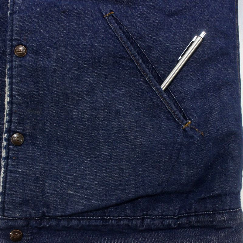 80s vintage Dickies 裏地ボア ランチ デニムジャケット メンズ L
