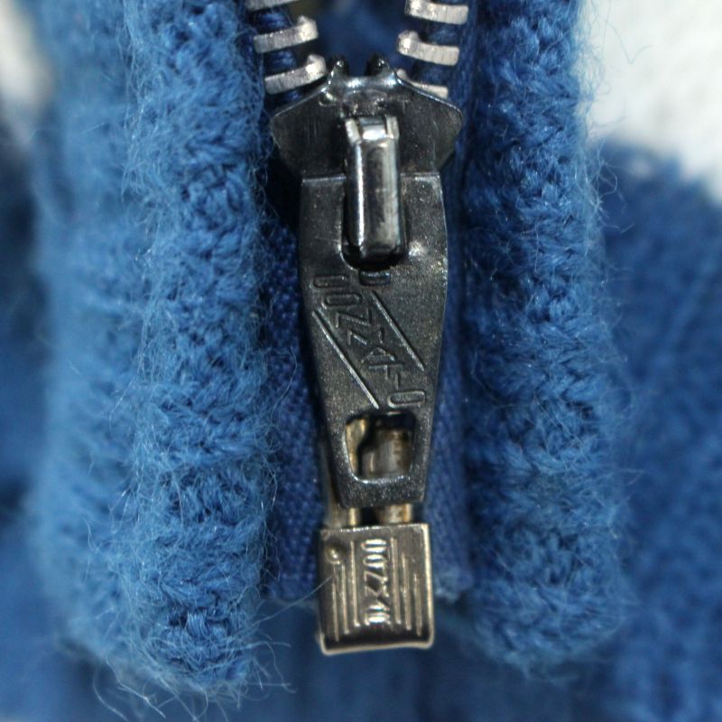 70s vintage REVERE ノルディック柄 ジップアップ アクリル ニット