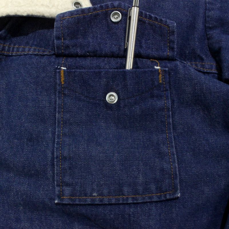 80s vintage Dickies 裏地ボア ランチ デニムジャケット メンズ L