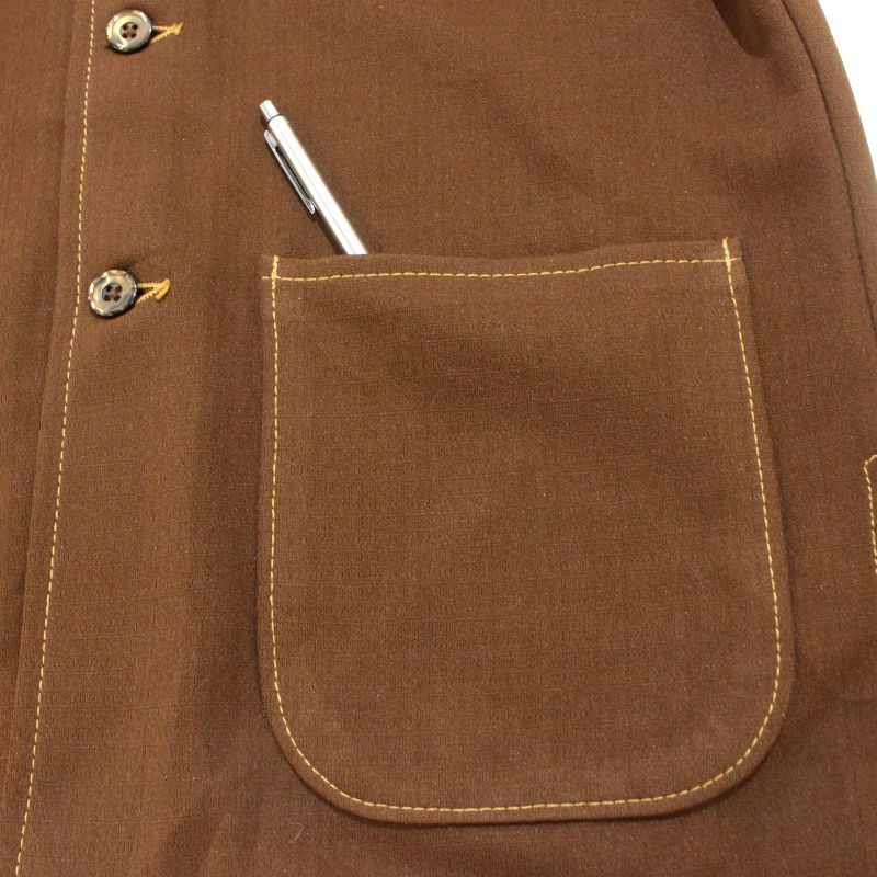 70s USA製 vintage FARAH ポリエステル シャツ ジャケット メンズ M