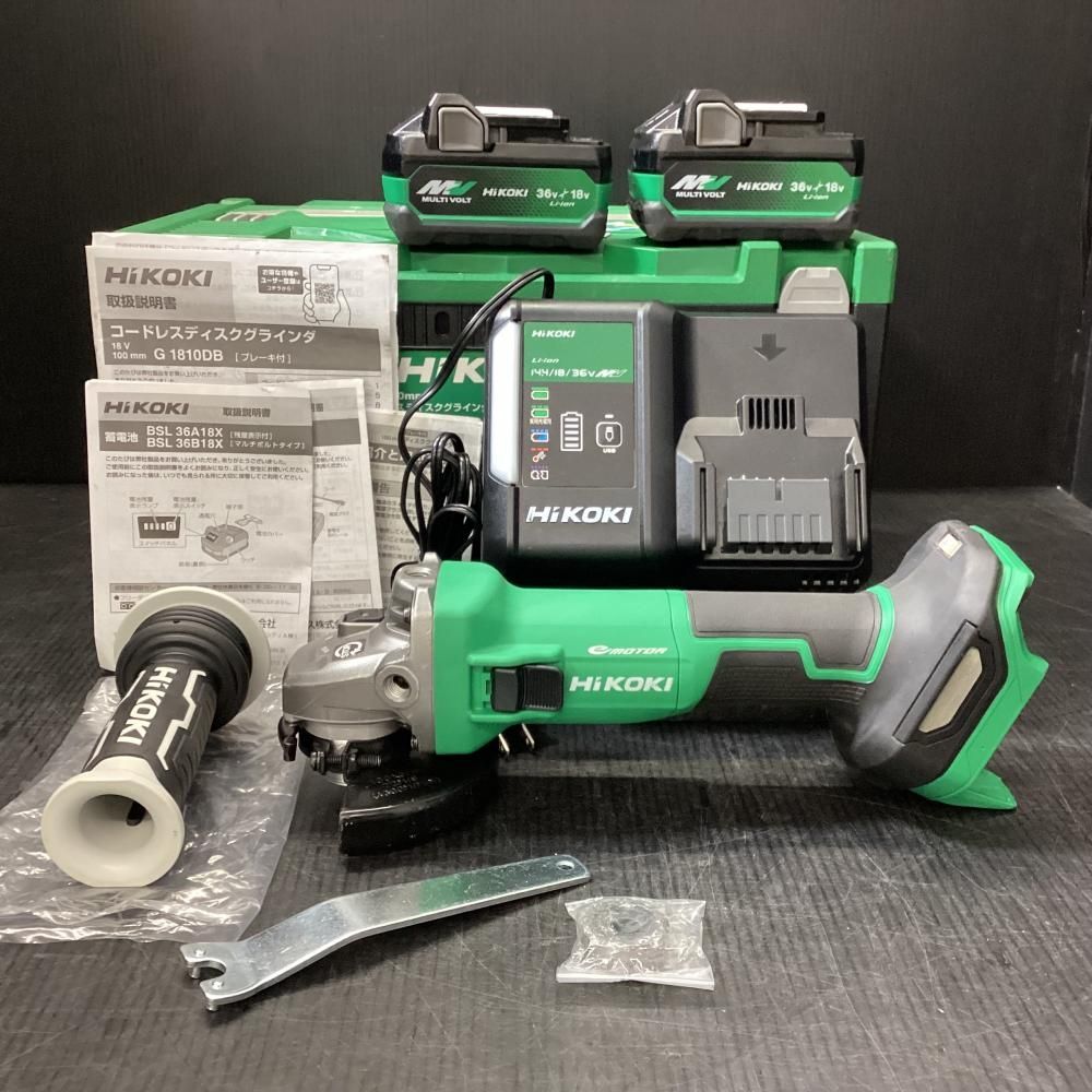 HiKOKI ハイコーキ G 1810 DB 2 XPZ 18 Vコードレスディスクグラインダ 203