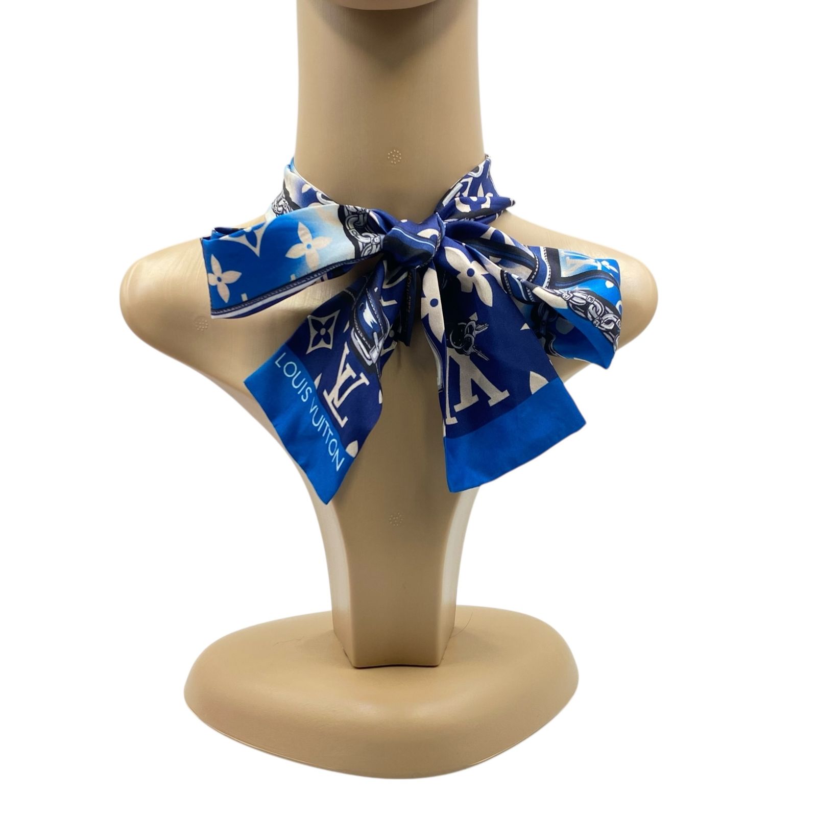 極美品 LOUIS VUITTON ルイヴィトン ツイリー スカーフ バンドー 