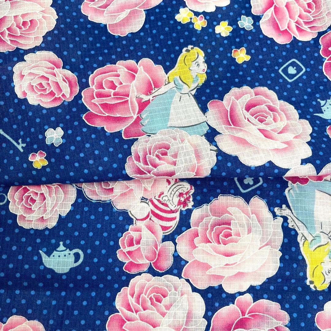 着物と帯 時流 Ys 女の子浴衣 110㎝ 不思議の国のアリス 綿紅梅