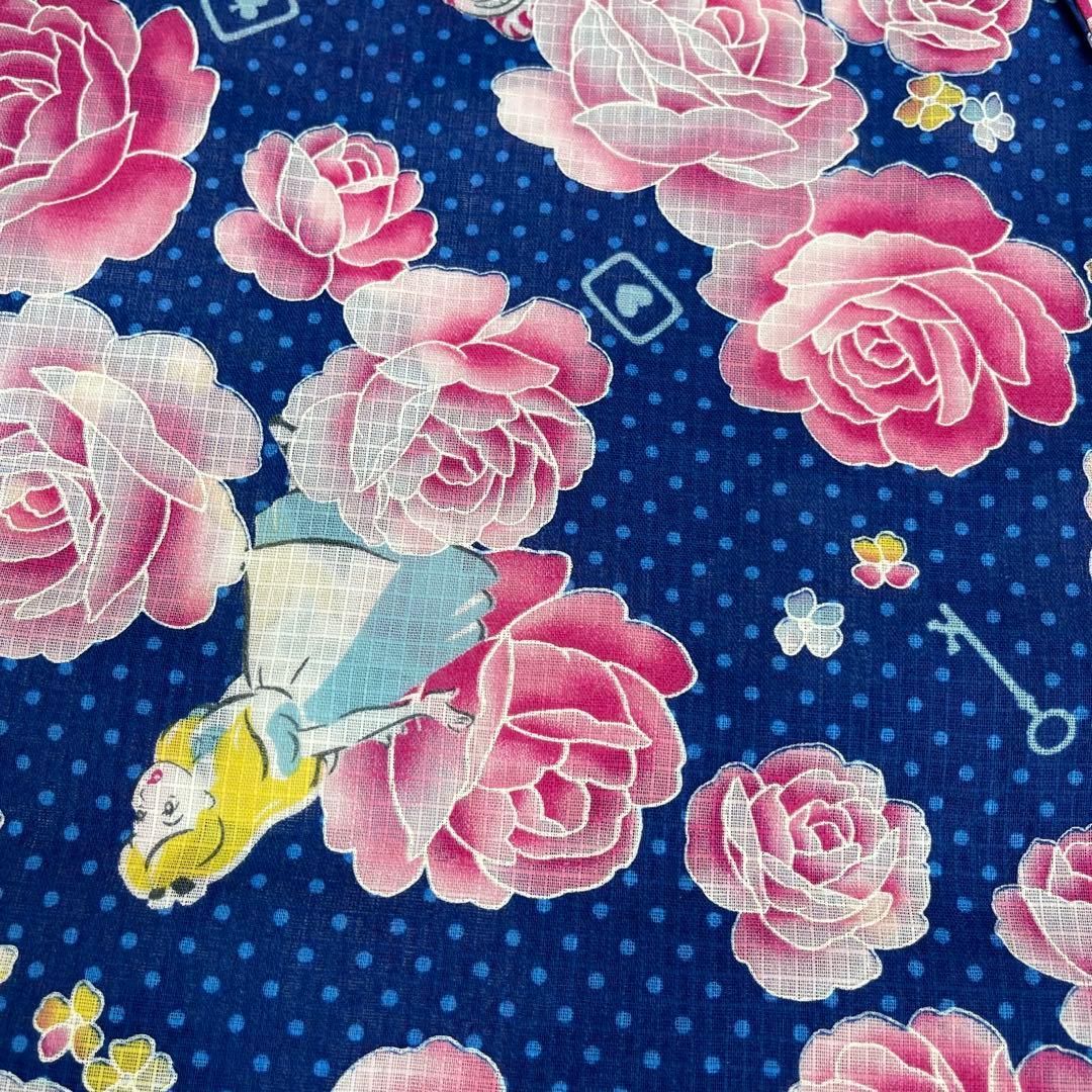  着物と帯 時流 Ys 女の子浴衣 110㎝ 不思議の国のアリス 綿紅梅 浴衣 浴衣ドレス 着物 浴衣 和小物