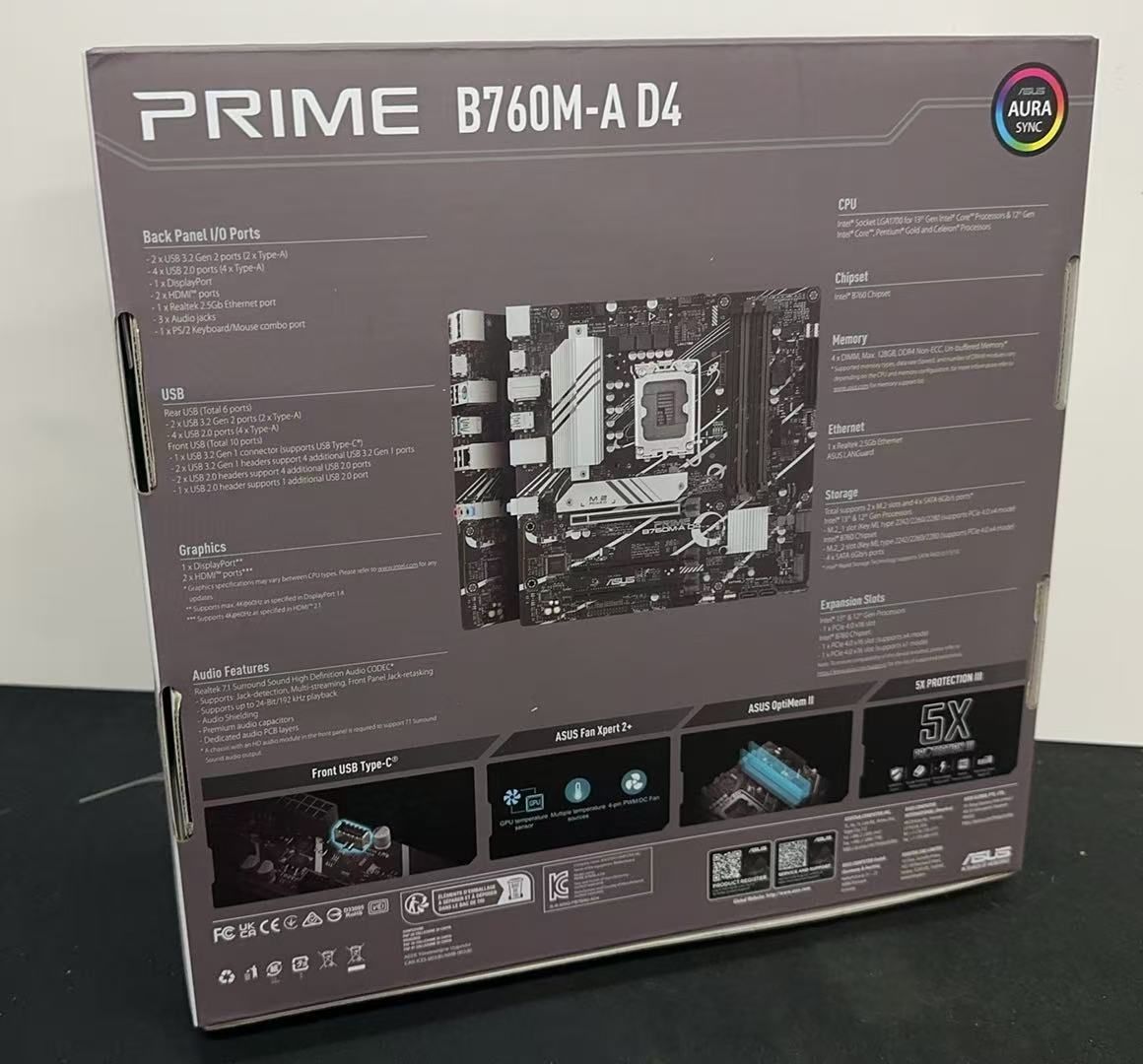 ASUS PRIME B 760 M-A D 4 intel 第14 13 12世代 921756