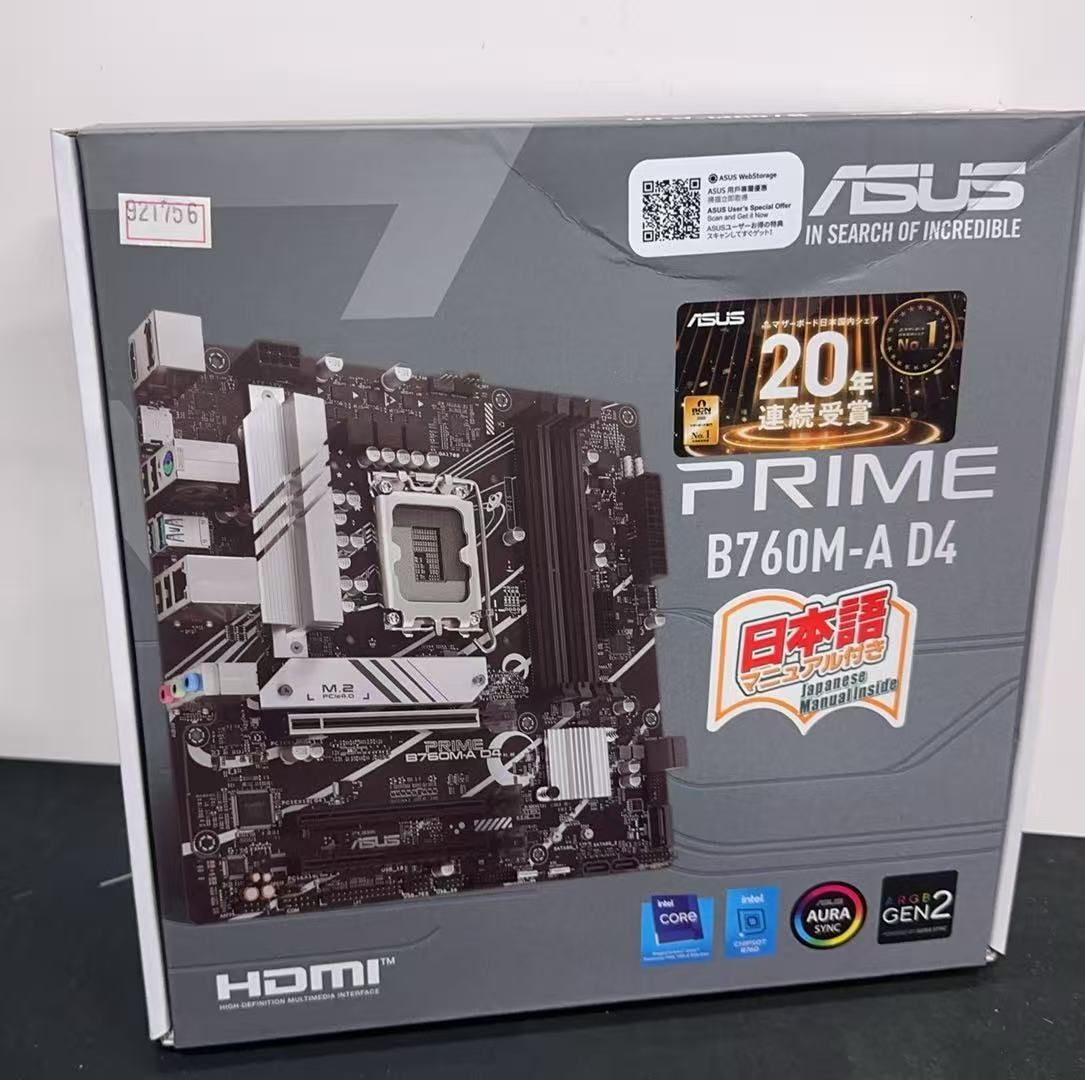 ASUS PRIME B 760 M A D 4 intel 第14 13 12世代 921756