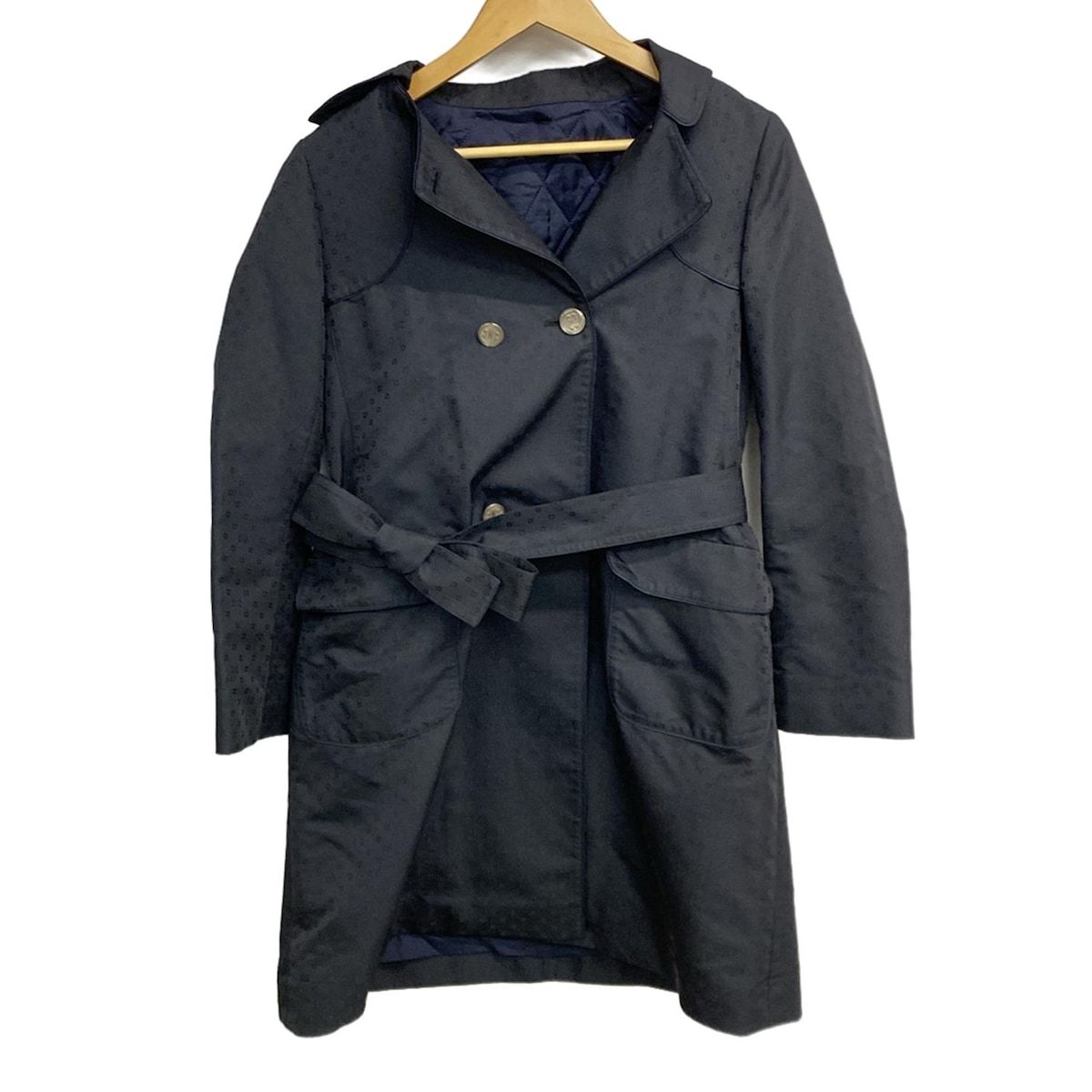 HANAE MORI(ハナエモリ) トレンチコート サイズ38 M レディース 黒