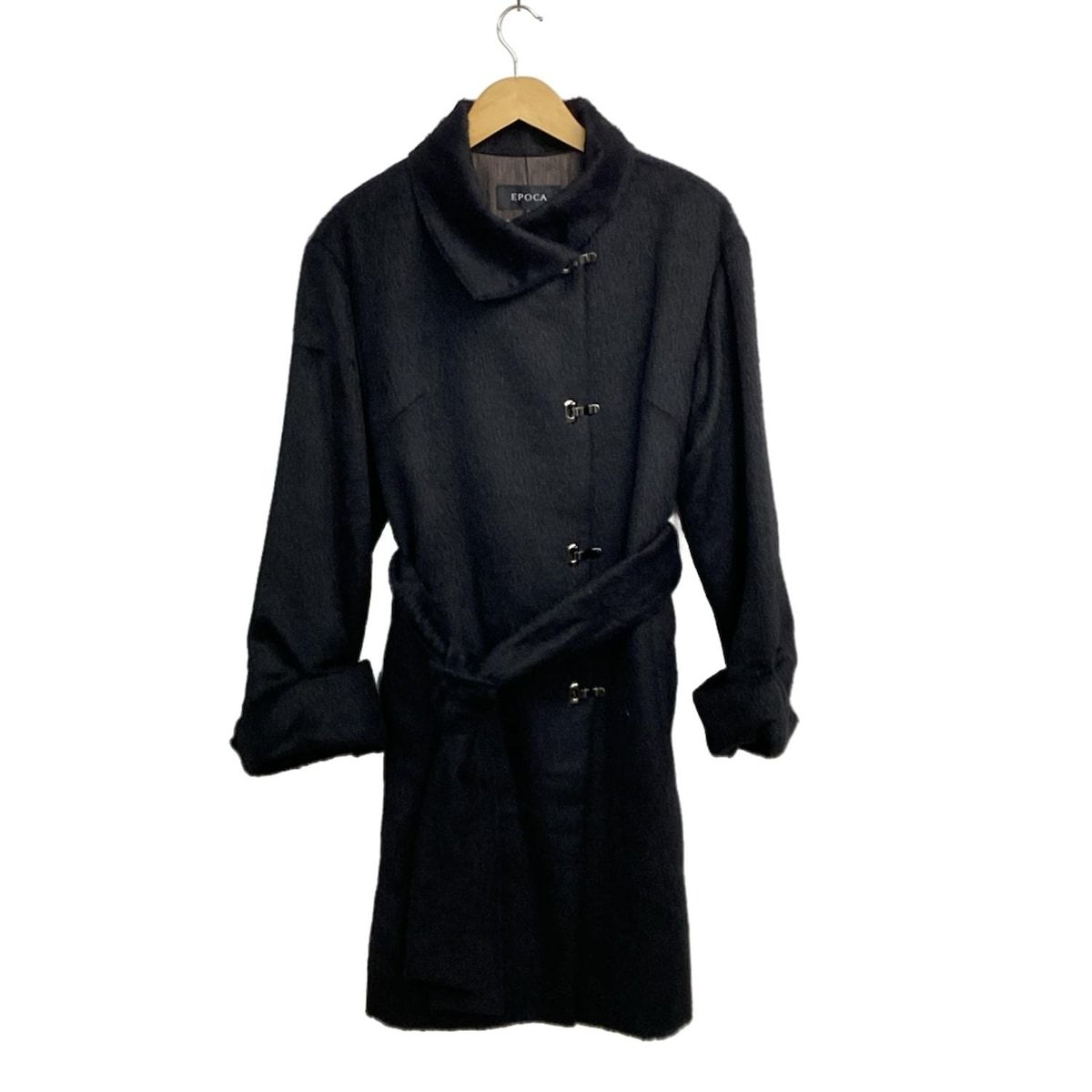 EPOCA(エポカ) コート サイズITL 40 レディース美品 - 黒 長袖/秋/冬 