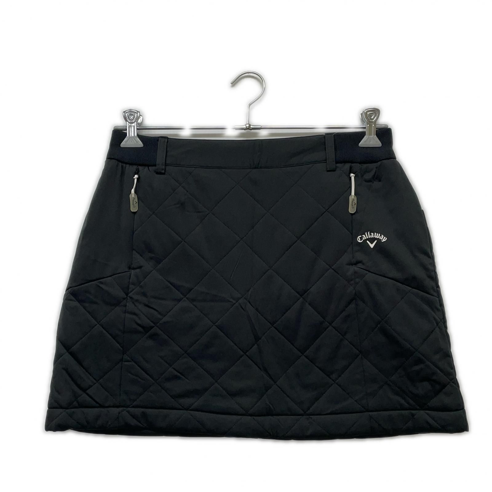 中古 レディース キャロウェイ Callaway スカート LL 黒 ストレッチ