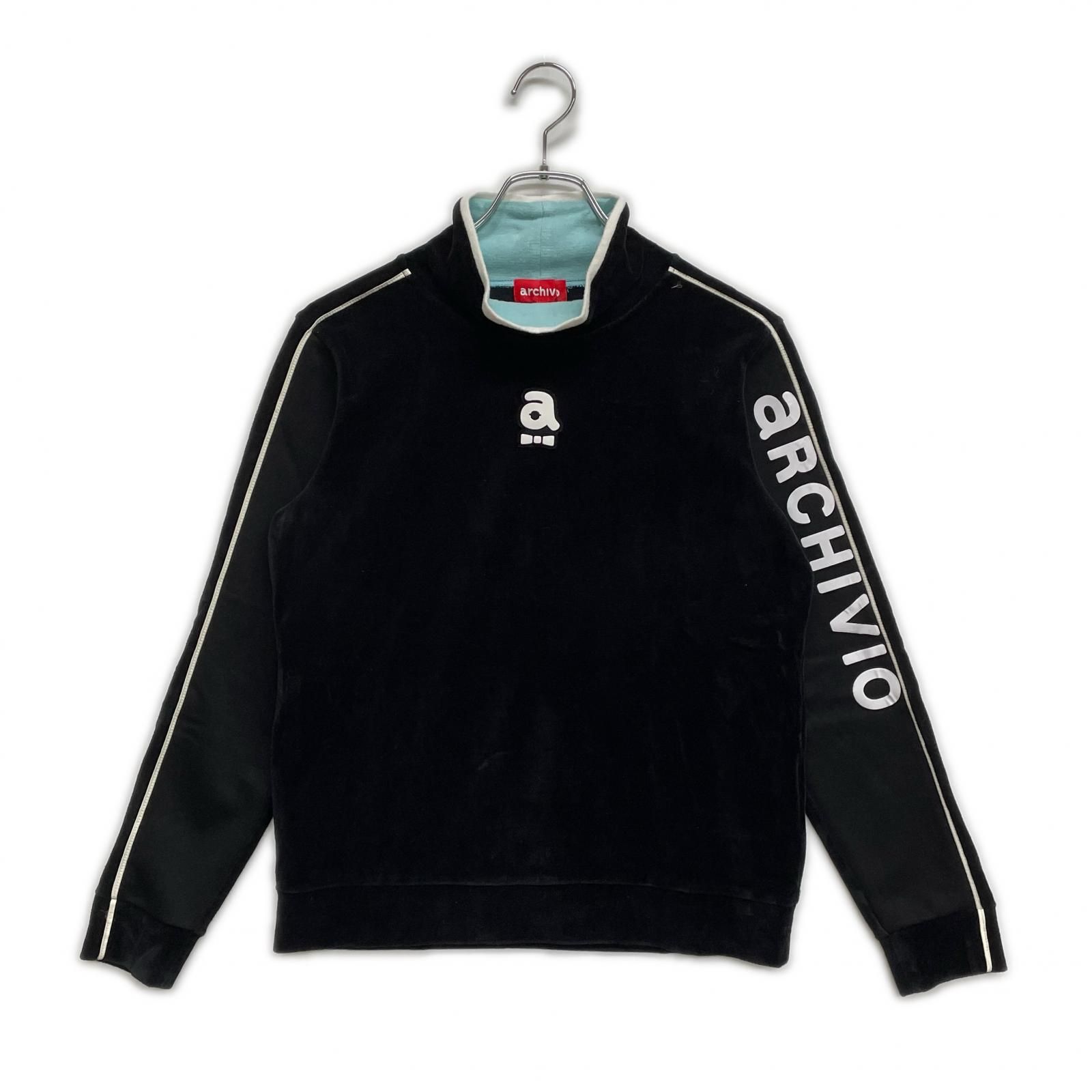 ☆archivio アルチビオ 起毛素材 ハイネックカットソー『38』☆ 中古 レディース アルチビオ archivio カットソー 38(M) 黒 ブラック