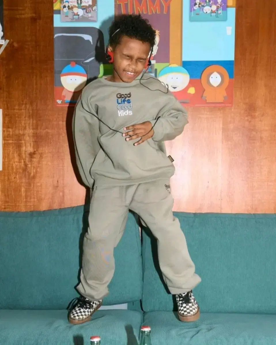 glgk刺繍ロゴ スウェット120 ジョガーパンツ120