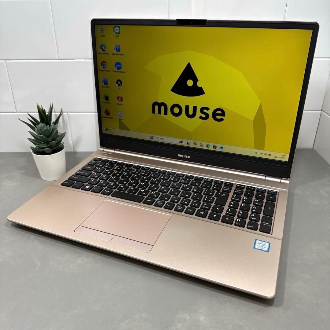 【日本国内生産】マウス社マットゴールド☘8世代i7☘️SSD512+1TB 日本国内生産】マウス社マットゴールド☘8世代i7☘️NVMe512+1TB