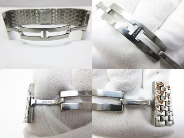 電池交換済 Cartier カルティエ パンテール リュバン シェル文字盤