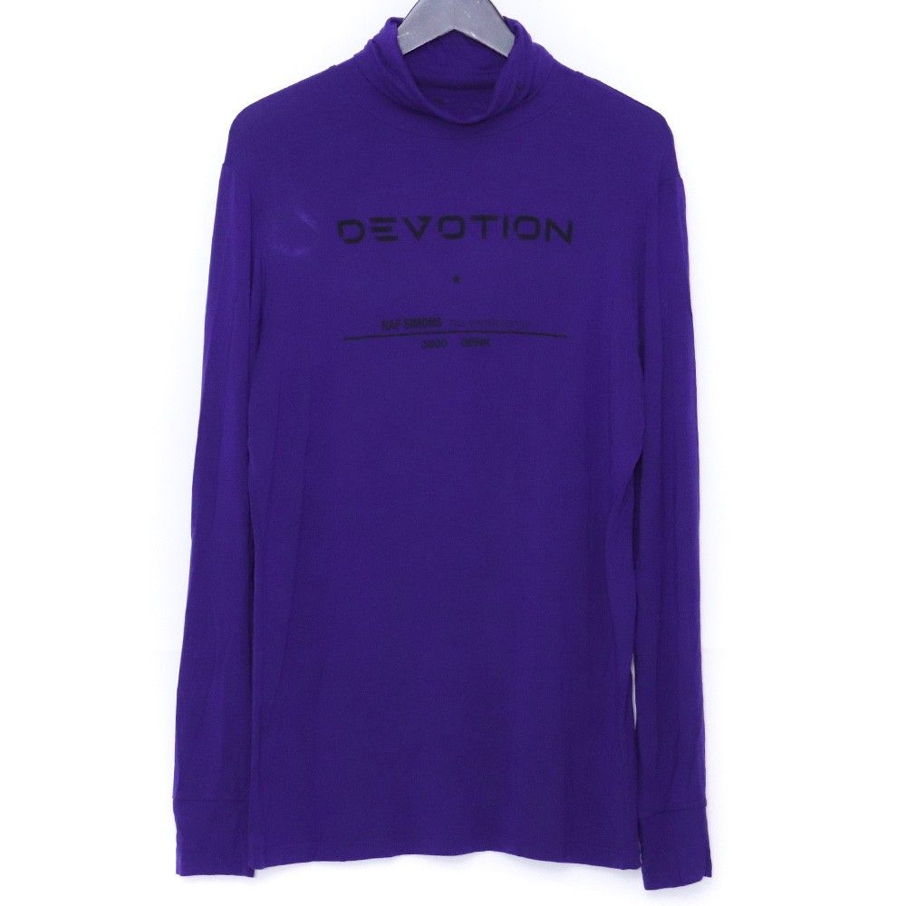 RAF SIMONS タートルネックニット XLサイズ パープル 212-M 147-19016