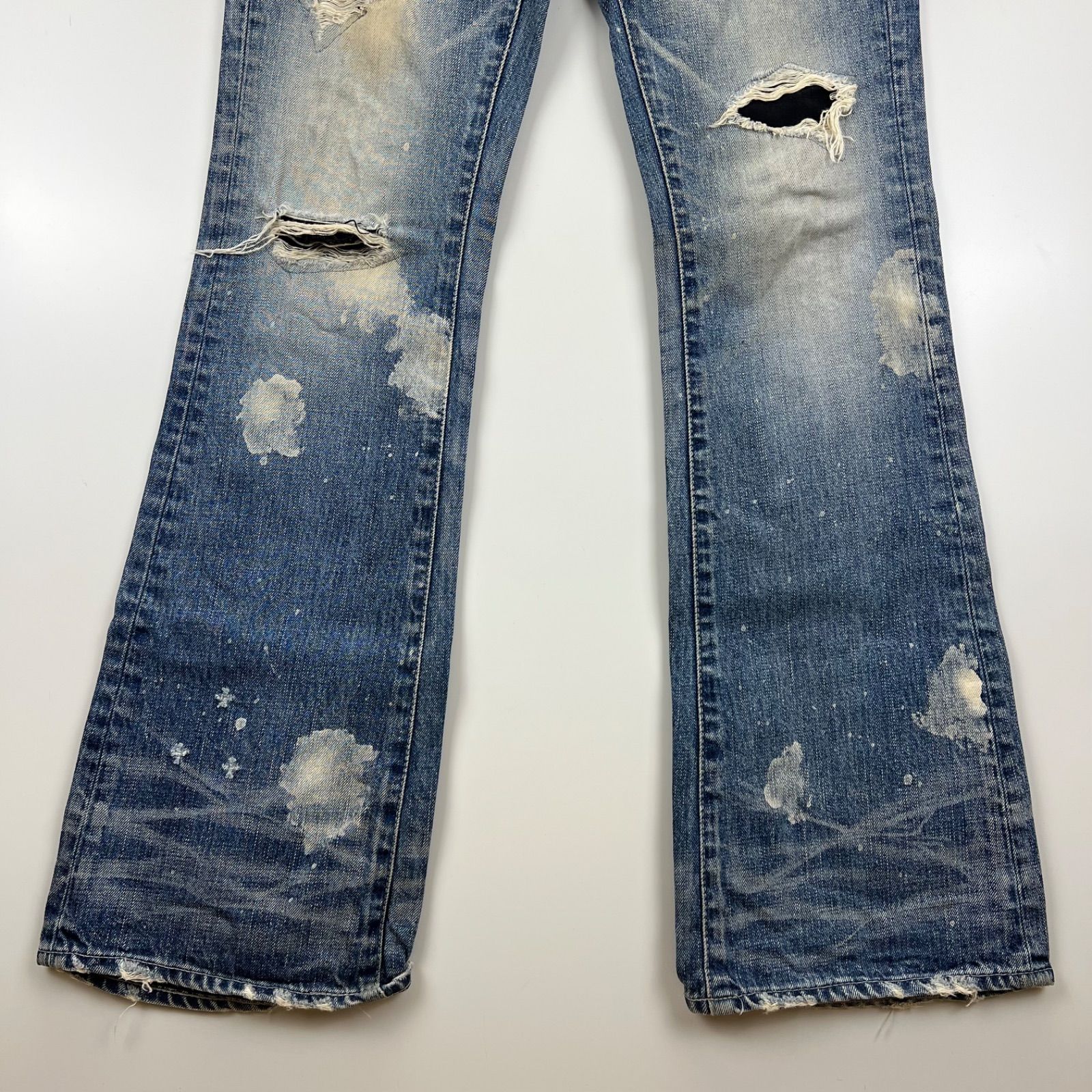 CIVARIZE 00s y2k archive bleach flare denim pants 44 シヴァー