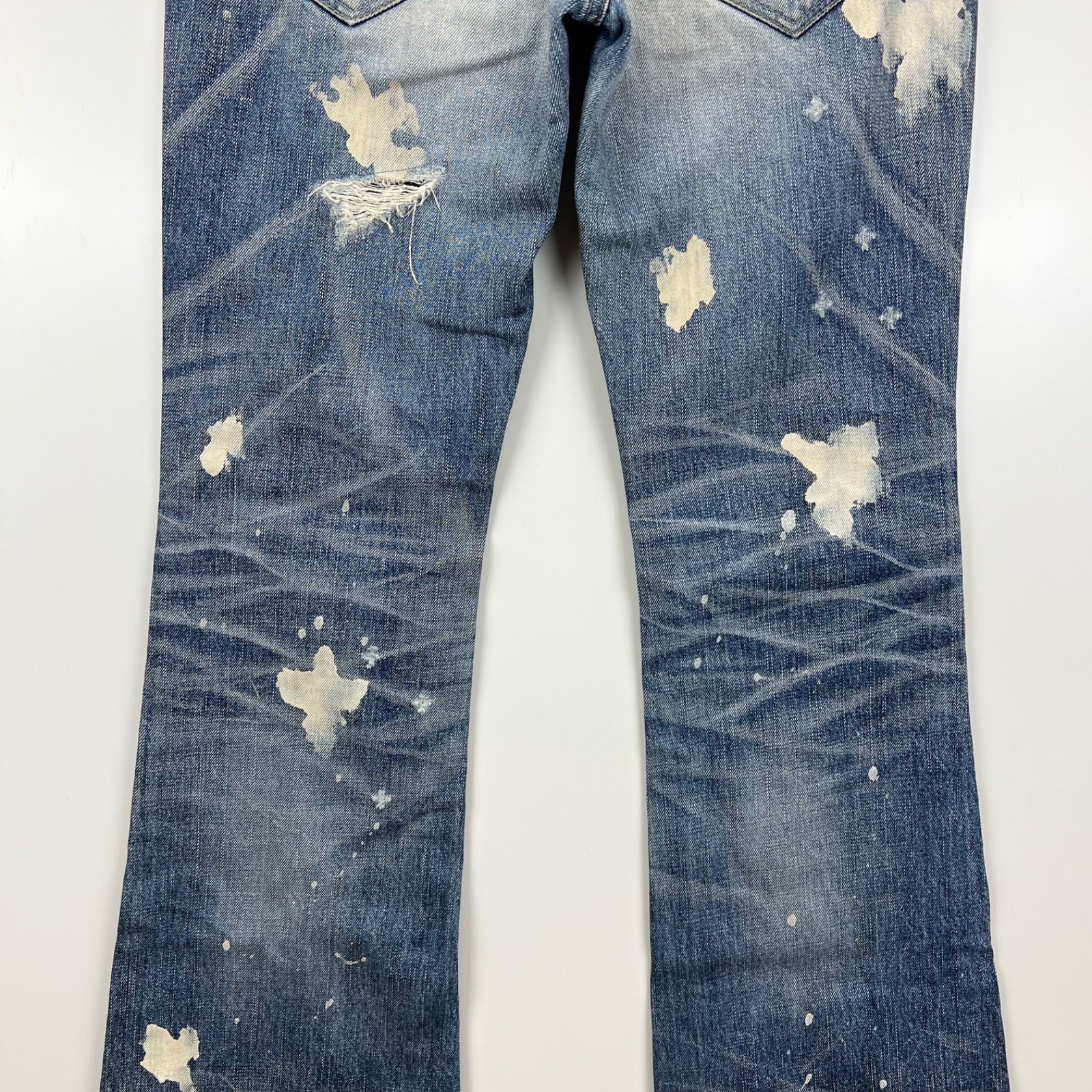 CIVARIZE 00s y2k archive bleach flare denim pants 44 シヴァー