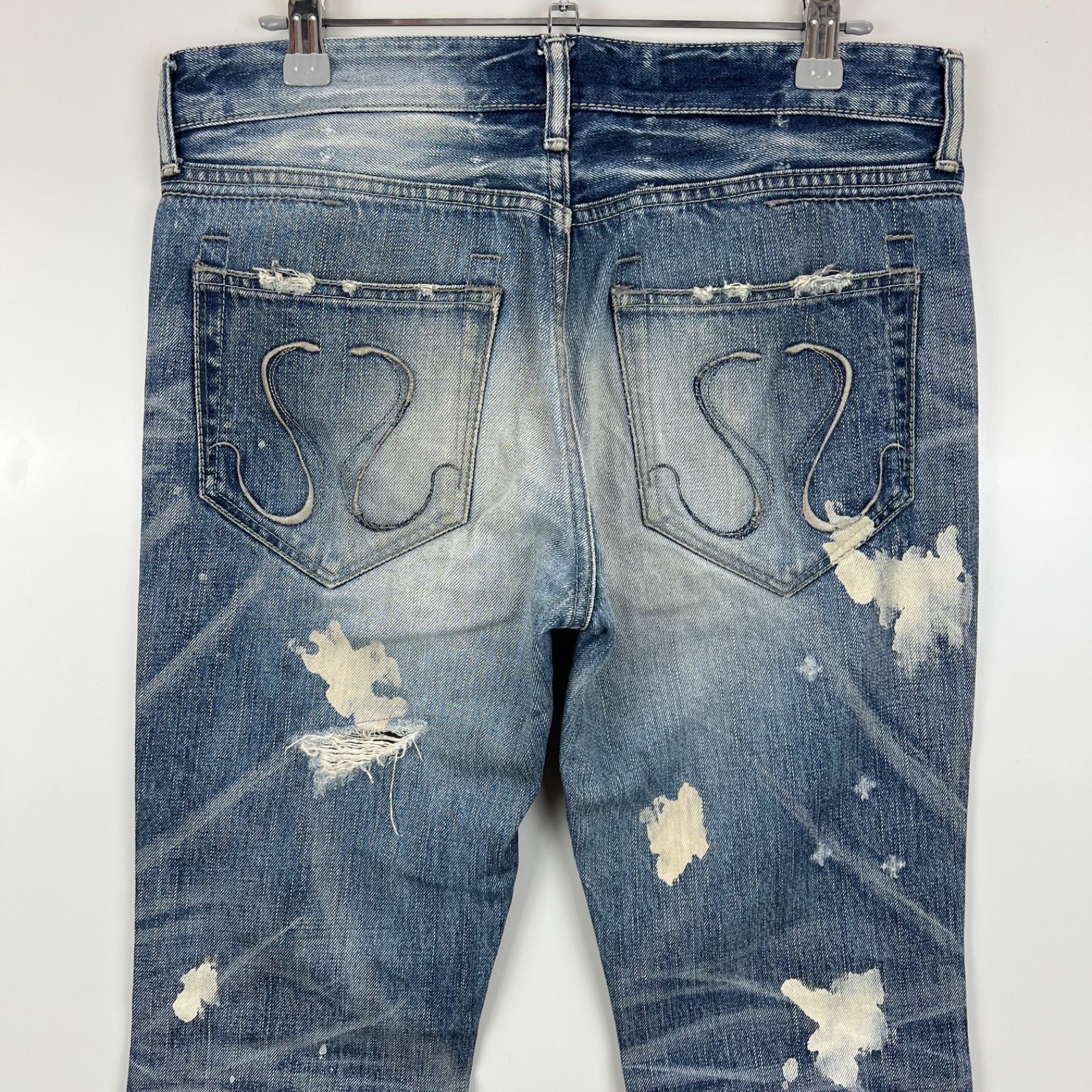 CIVARIZE 00s y2k archive bleach flare denim pants 44 シヴァー