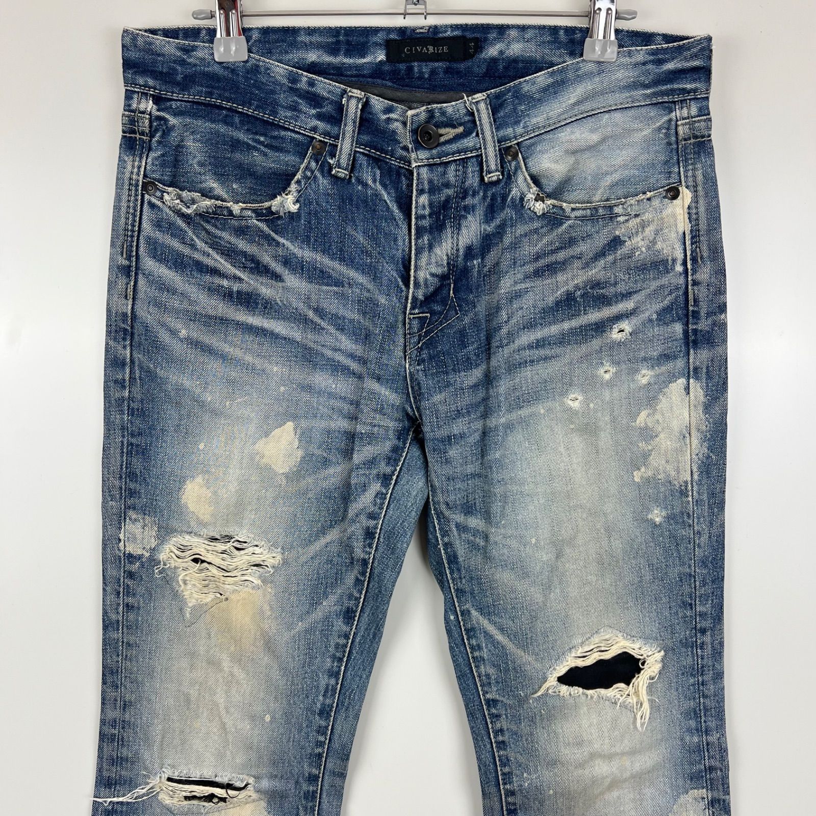 CIVARIZE 00s y2k archive bleach flare denim pants 44 シヴァー