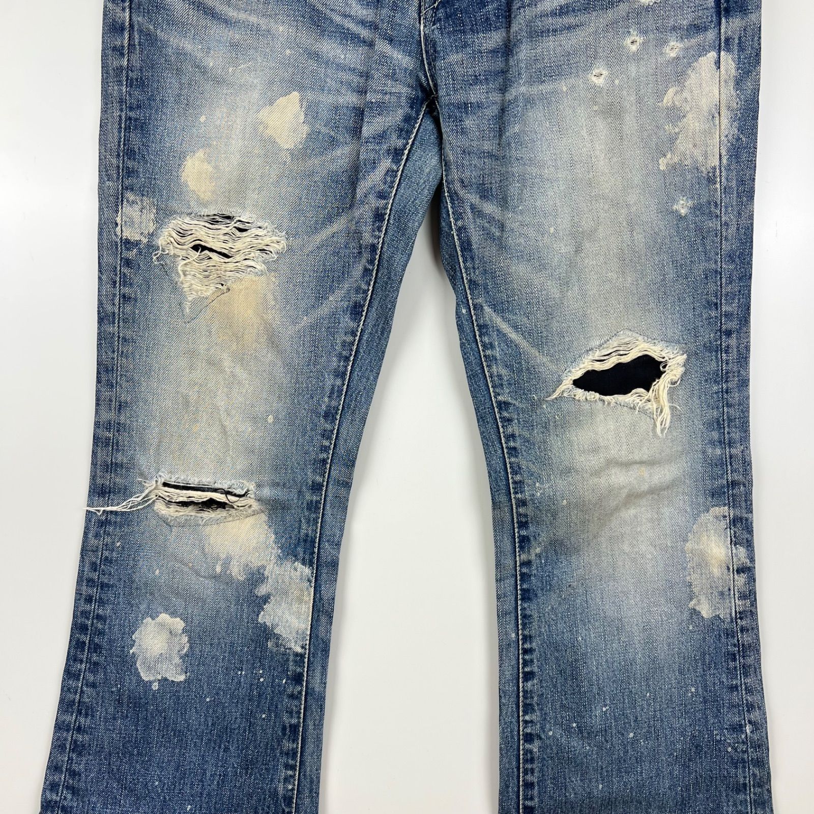 CIVARIZE 00s y2k archive bleach flare denim pants 44 シヴァー