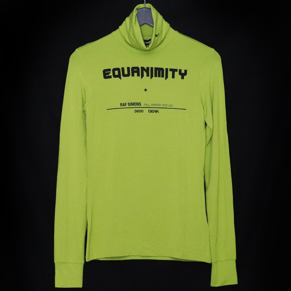 RAF SIMONS タートルネックニット Sサイズ イエロー 212-W 147-19016